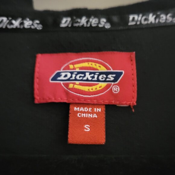 Women's Dickies Black Crop Zip-Up Sweater Small - Picture 5 of 6